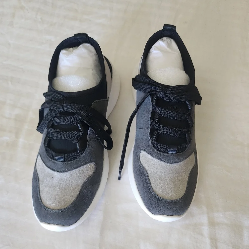 Vaneli Sport Arcis Sneaker in Carbon Gray Suede Size 6 New In Box